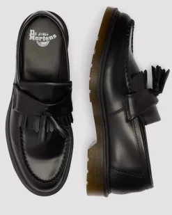 Dr. Martens naisten loaferit Adrian Tassel Loafer Mono Black Smooth, musta