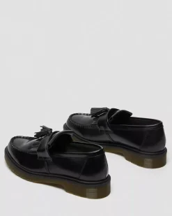 Dr. Martens naisten loaferit Adrian Tassel Loafer Mono Black Smooth, musta
