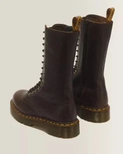 Dr. Martens naisten maiharit 1BB Bex Brown Leather High, tummanruskea