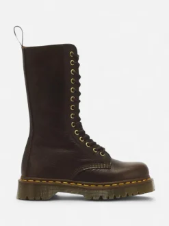Dr. Martens naisten maiharit 1BB Bex Brown Leather High, tummanruskea