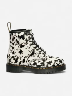 Dr. Martens naisten maiharit 1460 Bex 8 Eye Boot Cream+Black, mustavalkoinen
