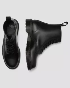 Dr. Martens unisex kengät, 1460 MONO 8 EYE BOOT Musta