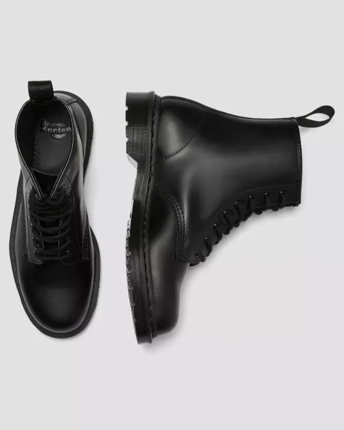 Dr. Martens unisex kengät, 1460 MONO 8 EYE BOOT Musta