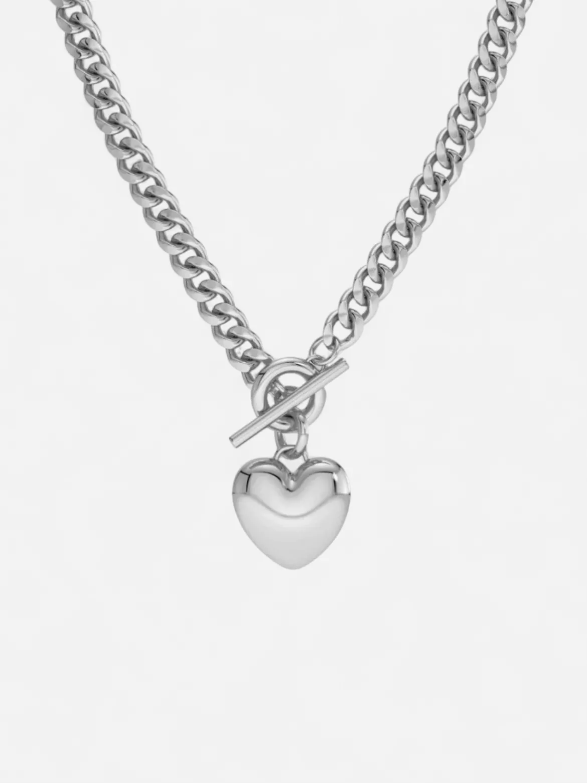 Edblad kaulakoru, BARLEY NECKLACE MAXI STEEL Hopeanharmaa
