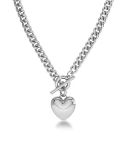 Edblad kaulakoru, BARLEY NECKLACE MAXI STEEL Hopeanharmaa