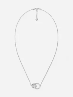 Edblad kaulakoru, ETERNAL ORBIT NECKLACE STEEL Hopeanharmaa
