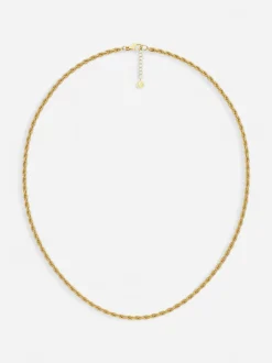 Edblad kaulakoru Rope Chain Necklace Gold, Gold pleated