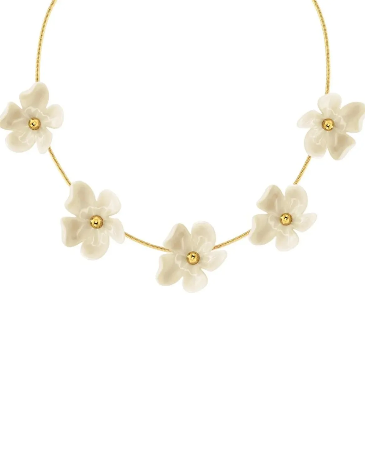 Edblad kaulakoru Wildflower Necklace, Gold pleated