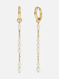 Edblad korvakorut Breeze Hoops, Gold pleated