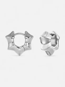 Edblad korvakorut, CANE HOOPS MULTI S SILVER Hopeanharmaa
