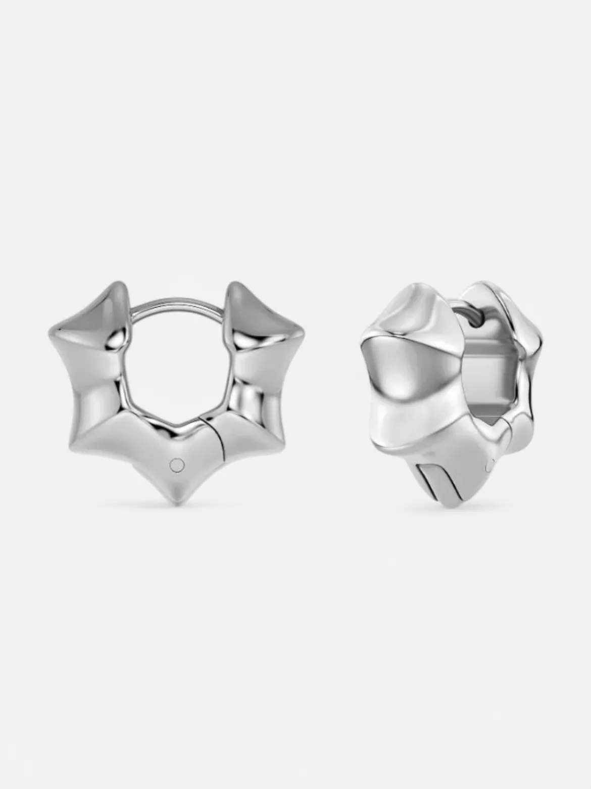 Edblad korvakorut, CANE HOOPS MULTI S SILVER Hopeanharmaa