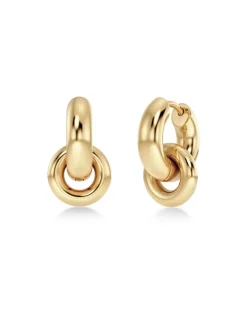 Edblad korvakorut Chunky Eternal Earrings Gold, kullankeltainen