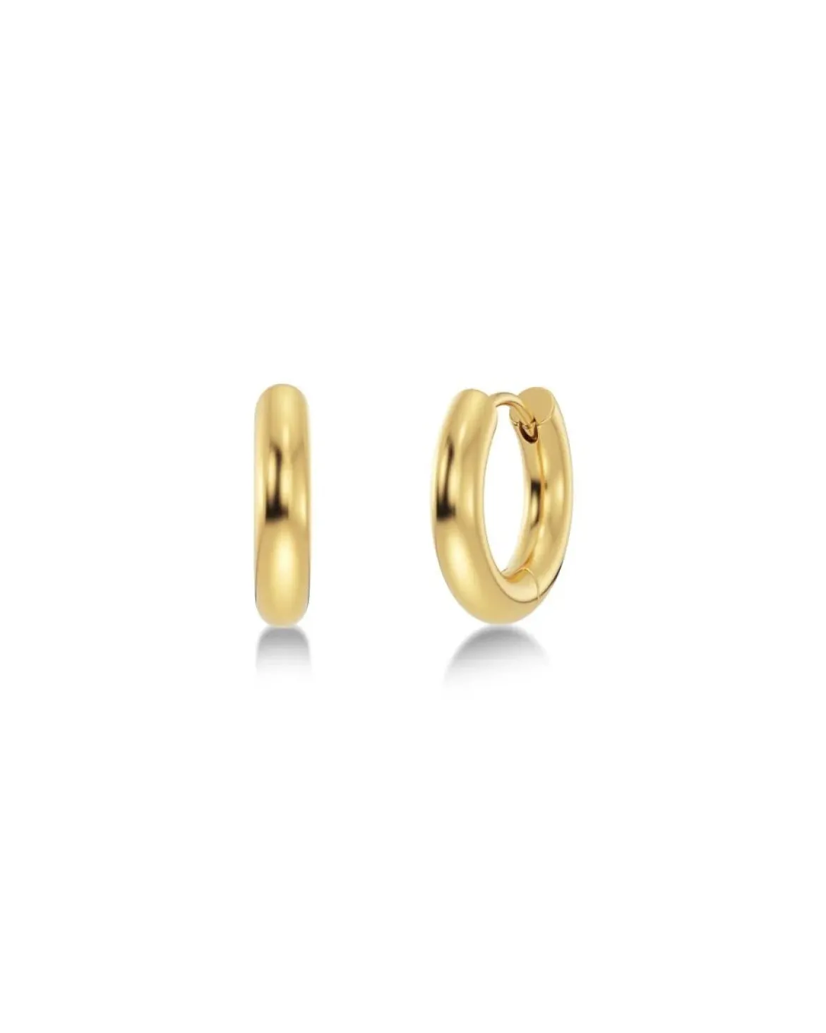 Edblad korvakorut, CHUNKY HOOPS L GOLD 16mm Kullankeltainen
