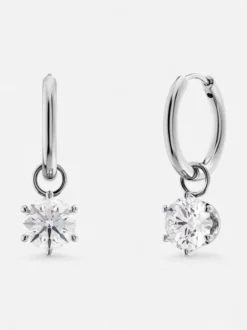Edblad korvakorut Crown Hoops Steel, Stainless steel