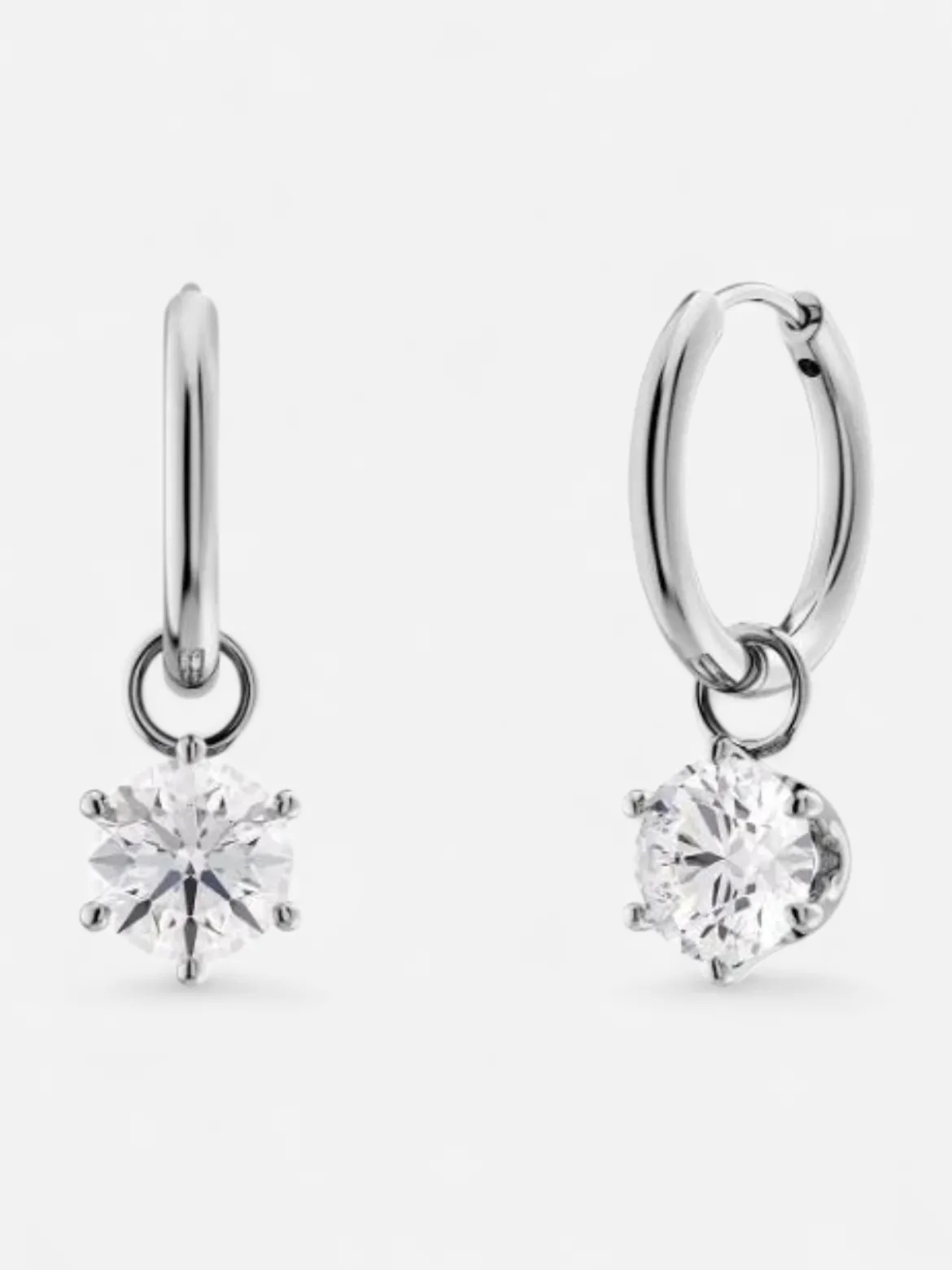Edblad korvakorut Crown Hoops Steel, Stainless steel