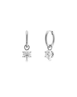 Edblad korvakorut Crown Hoops Steel, Stainless steel