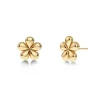 Edblad korvakorut Daisy Studs Gold, Gold pleated