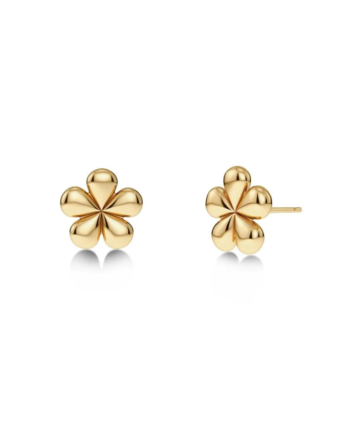 Edblad korvakorut Daisy Studs Gold, Gold pleated