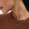 Edblad korvakorut Drop Mini Hoops, Gold pleated