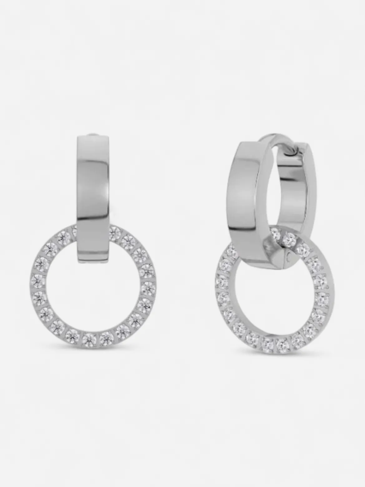 Edblad korvakorut, ETERNAL ORBIT EARRINGS STEEL Hopeanharmaa