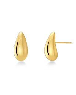 Edblad korvakorut, HARMONY STUDS STEEL Kullankeltainen