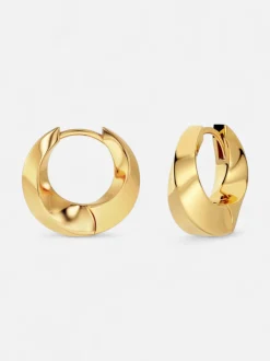 Edblad korvakorut Helix Hoops L, Kullankeltainen
