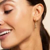 Edblad korvakorut Love Hoops Gold, Gold pleated