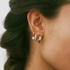 Edblad korvakorut Monaco Earrings Mini Gold, Gold pleated