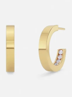Edblad korvakorut Monaco Earrings Mini Gold, Gold pleated