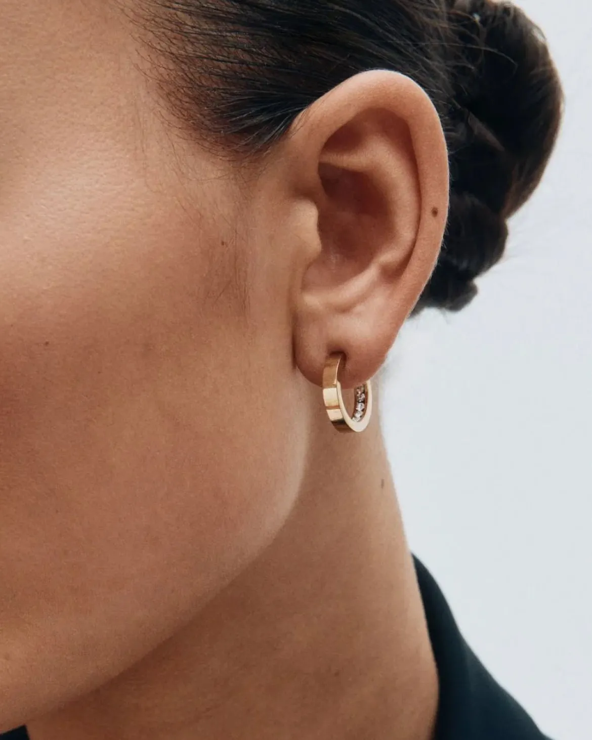 Edblad korvakorut Monaco Earrings Mini Gold, Gold pleated