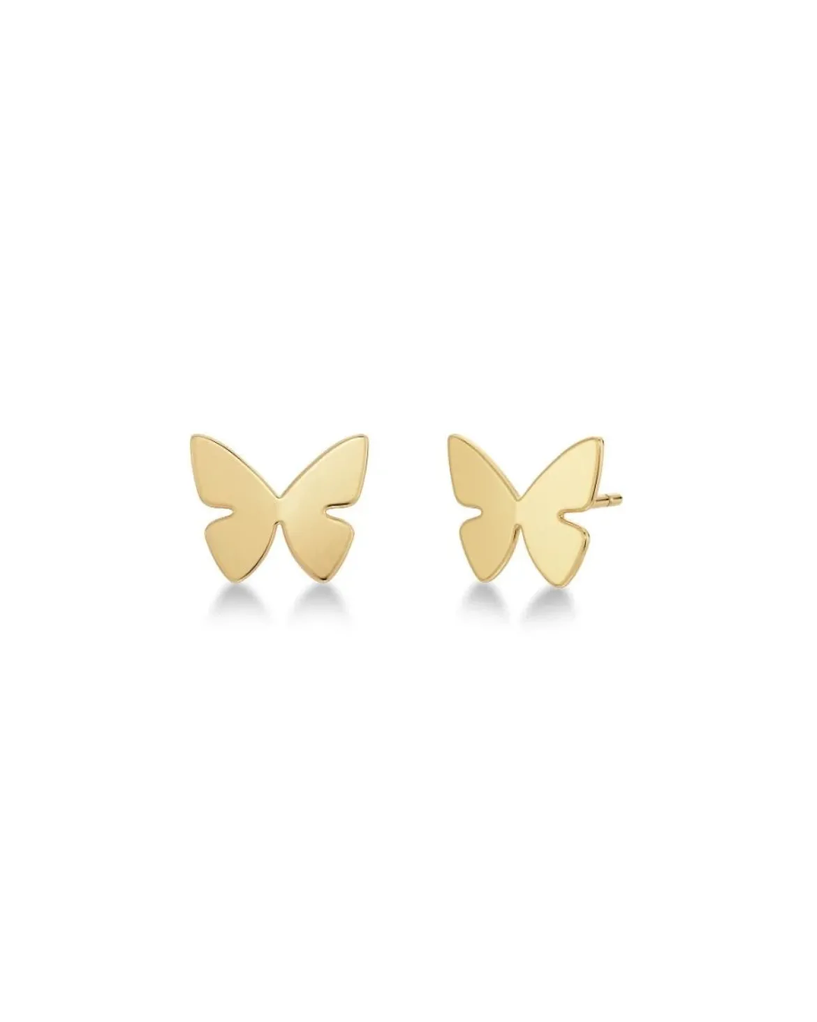 Edblad korvakorut Papillon Studs Gold, Gold pleated