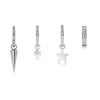 Edblad korvakorut Peak One Hoops Sirius Steel, Stainless steel