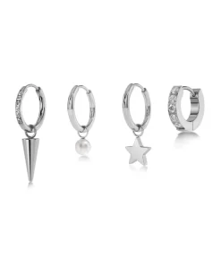 Edblad korvakorut Peak One Hoops Sirius Steel, Stainless steel