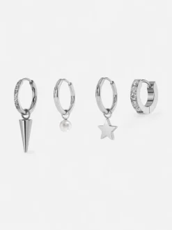 Edblad korvakorut Peak One Hoops Sirius Steel, Stainless steel