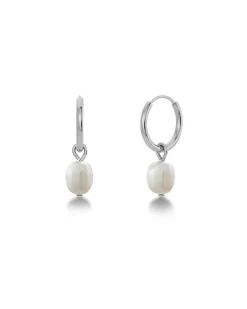 Edblad korvakorut Perla Hoops Steel, Stainless steel