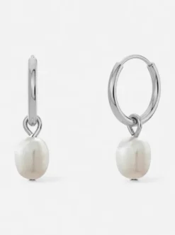 Edblad korvakorut Perla Hoops Steel, Stainless steel