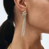 Edblad korvakorut Revel Knot Earrings Gold, Gold pleated