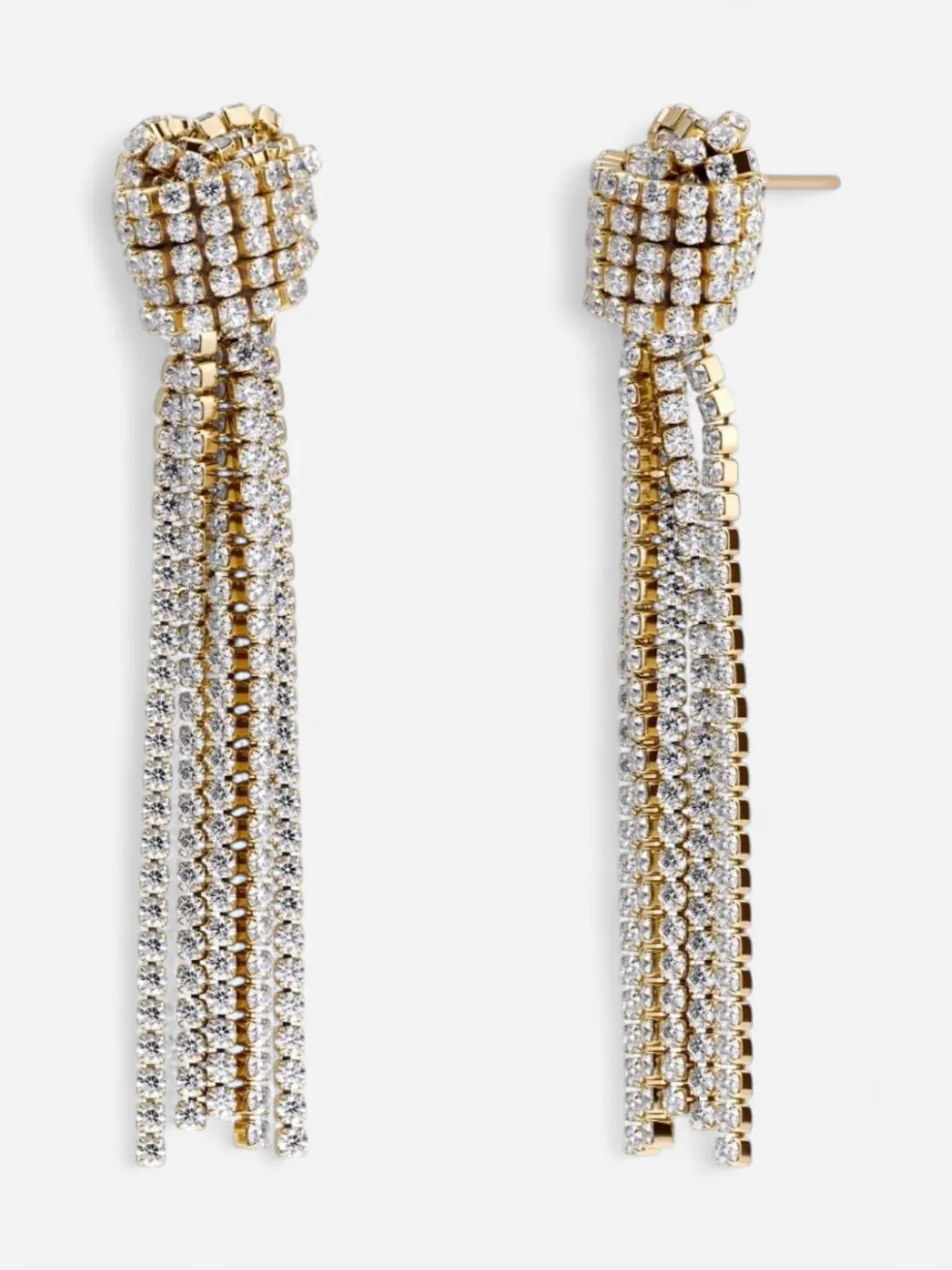 Edblad korvakorut Revel Knot Earrings Gold, Gold pleated