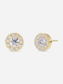 Edblad korvakorut Thassos Studs Mini Gold, Gold pleated