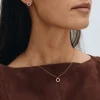 Edblad naisten kaulakoru Glow Necklace Mini, Gold pleated