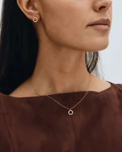 Edblad naisten kaulakoru Glow Necklace Mini, Gold pleated