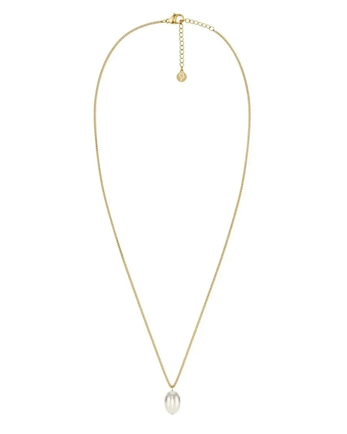 Edblad naisten kaulakoru Perla Necklace L, Gold pleated