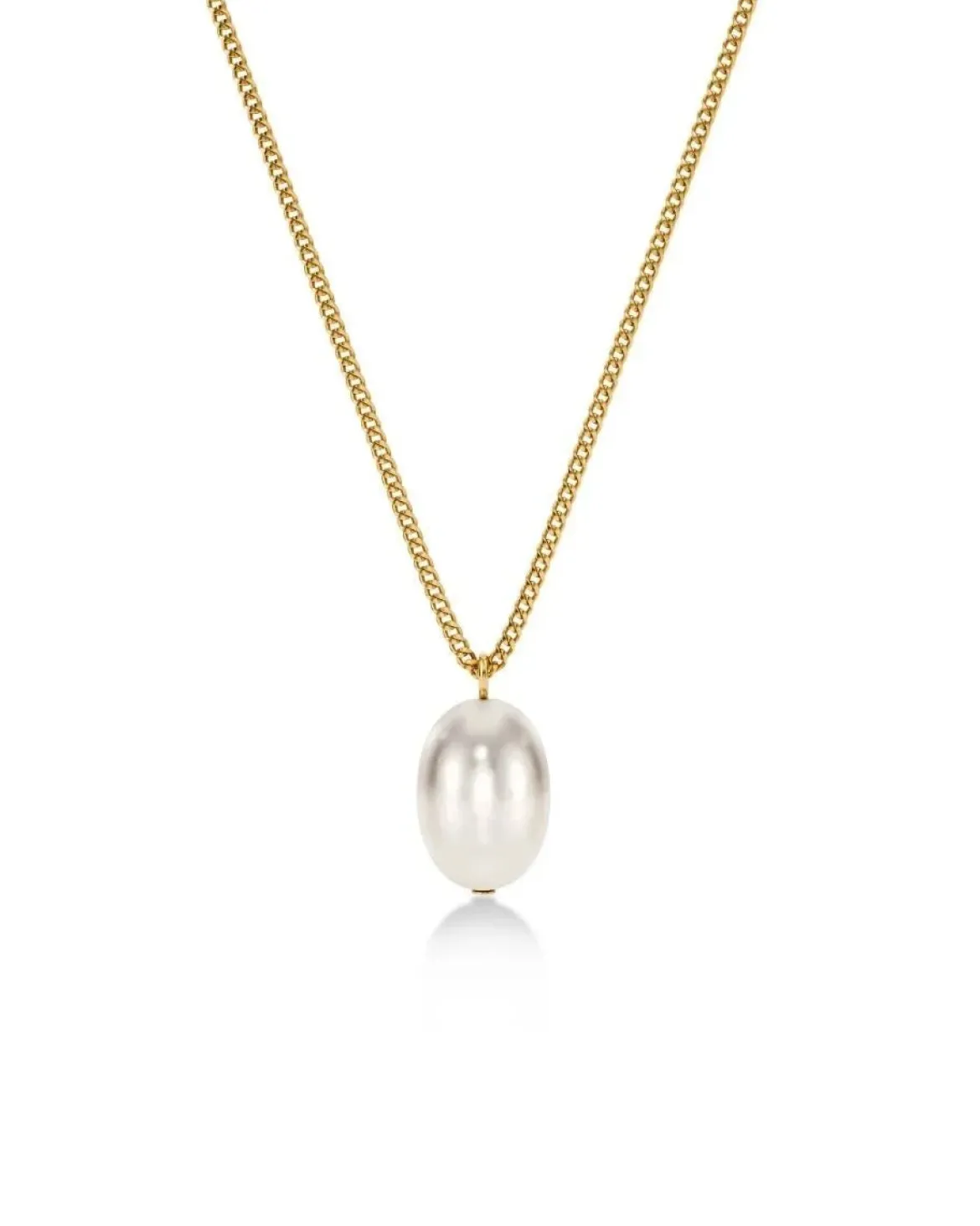 Edblad naisten kaulakoru Perla Necklace L, Gold pleated