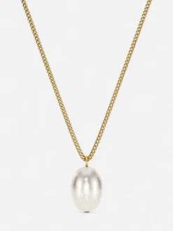 Edblad naisten kaulakoru Perla Necklace L, Gold pleated