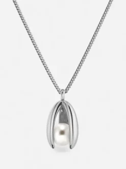 Edblad naisten kaulakorut Moonrave Necklace L, Silver