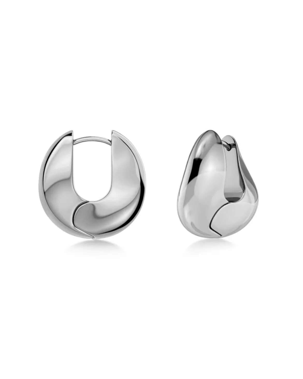 Edblad Naisten Korvakorut Azura Hoops L Steel, Stainless steel