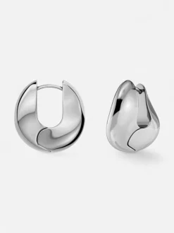 Edblad Naisten Korvakorut Azura Hoops L Steel, Stainless steel