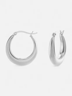 Edblad naisten korvakorut Flow Hoops S Steel, Stainless steel