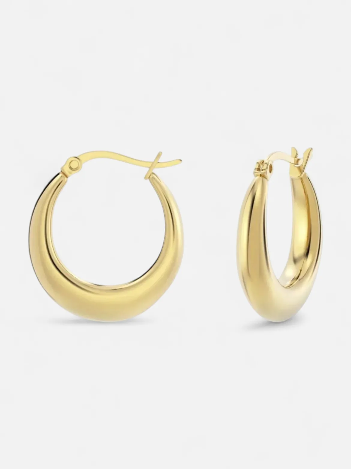 Edblad naisten korvakorut Flow Hoops S, Gold pleated