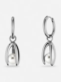 Edblad naisten korvakorut Moonrave Hoops L, Silver